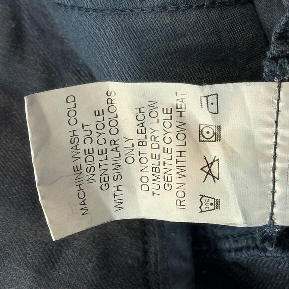 Level 99 Linen Tencel Trouser Pant Women's SZ 26 Blue Casual Comfort Modern - Picture 9 of 10